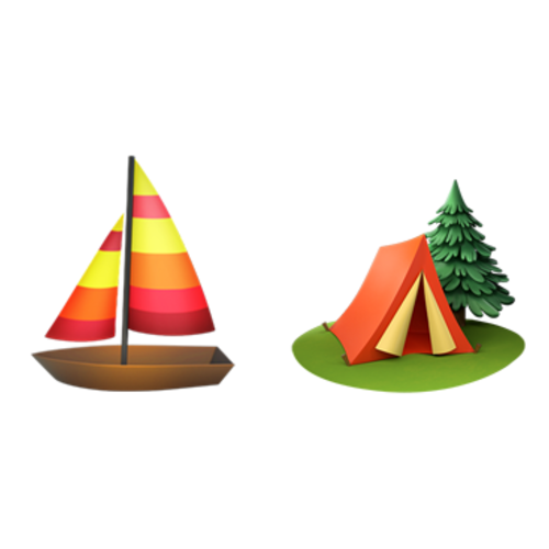 ⛵🏕 Emoji Domain iOS rendering